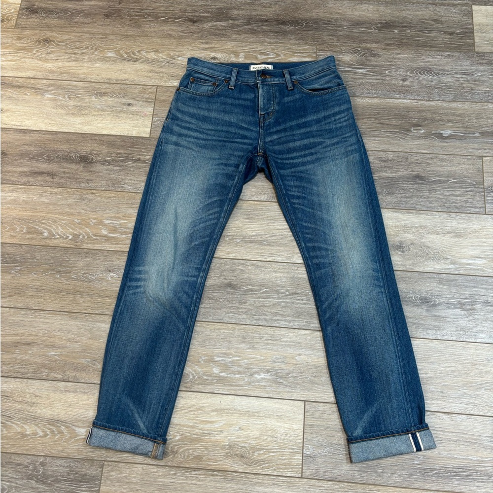 Rivet & Thread Madewell Jeans Sz 25 Straight Button Up Elmwood Denim Preppy